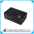 Schwarze Schachtel aus Wellpappe mit freiem Design für den Großhandel